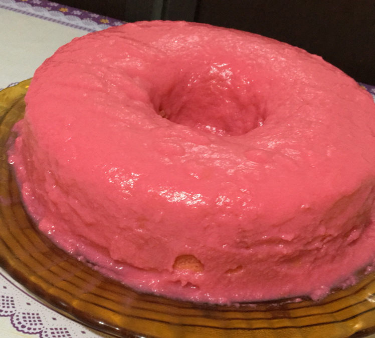 Bolo de iogurte de morango