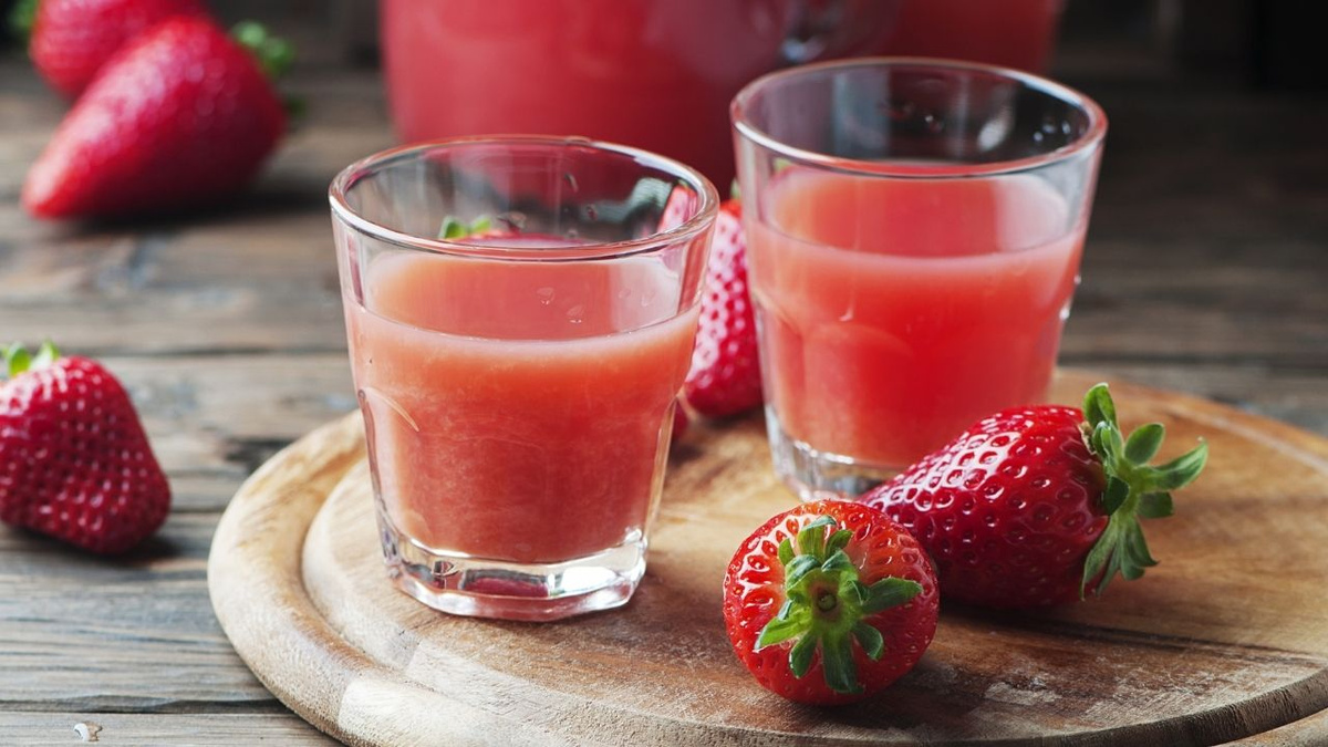 Suco de morango natural