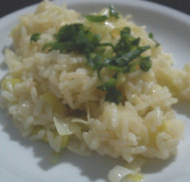 Risoto de alho-poró