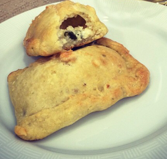 Pastel assado de ricota