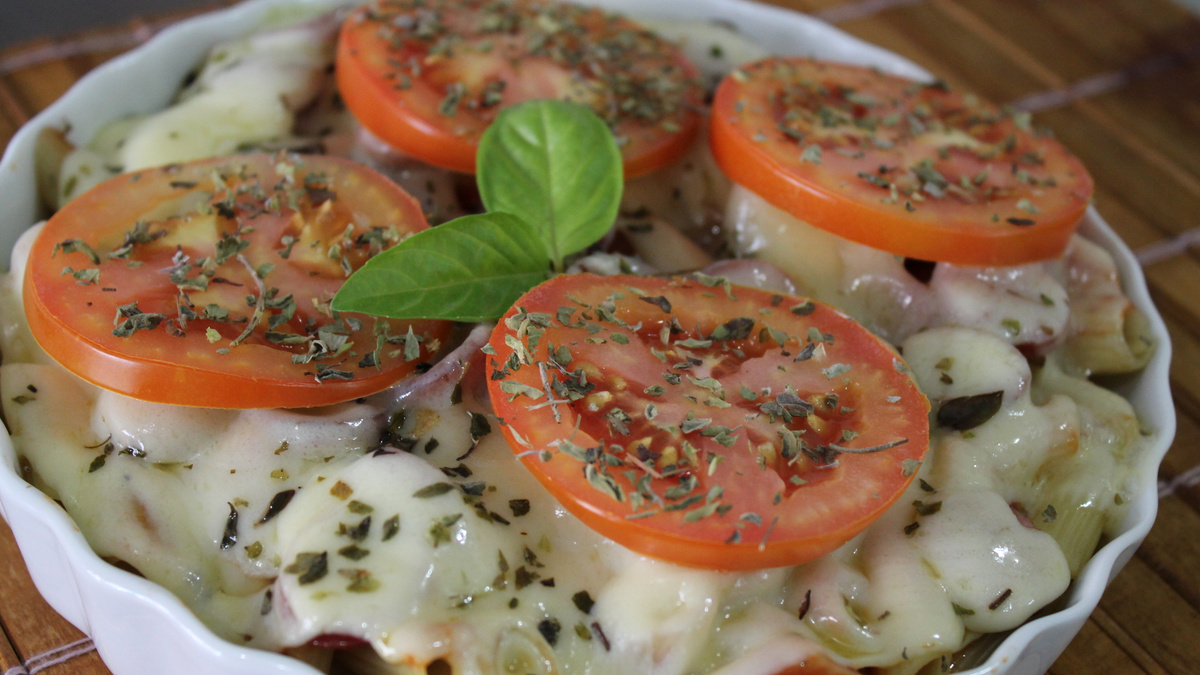 Macarrão sabor pizza