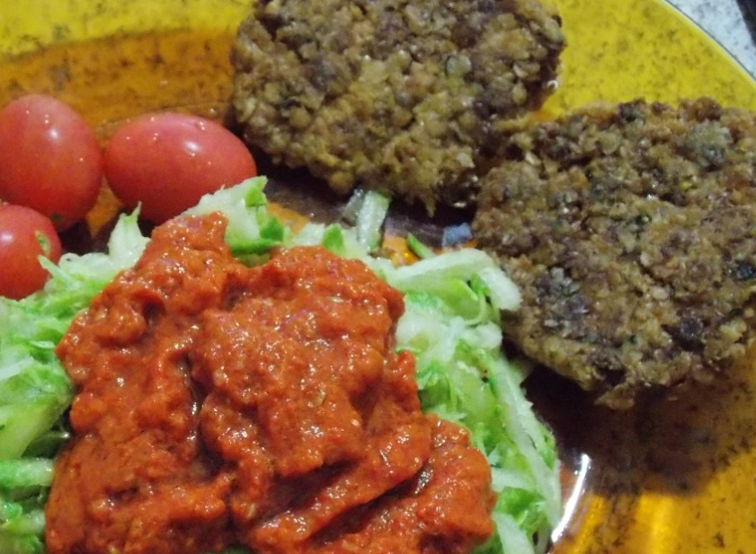 Hambúrguer de aveia vegano