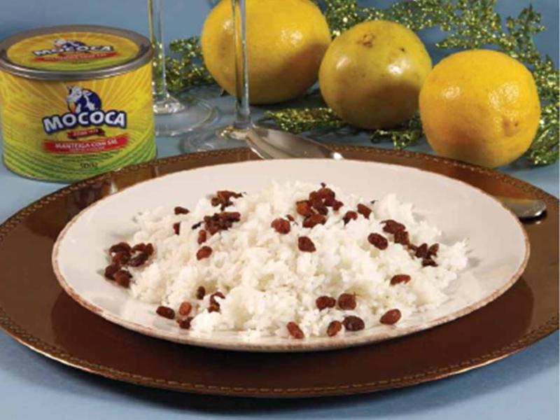 Arroz com Laranja e Passas