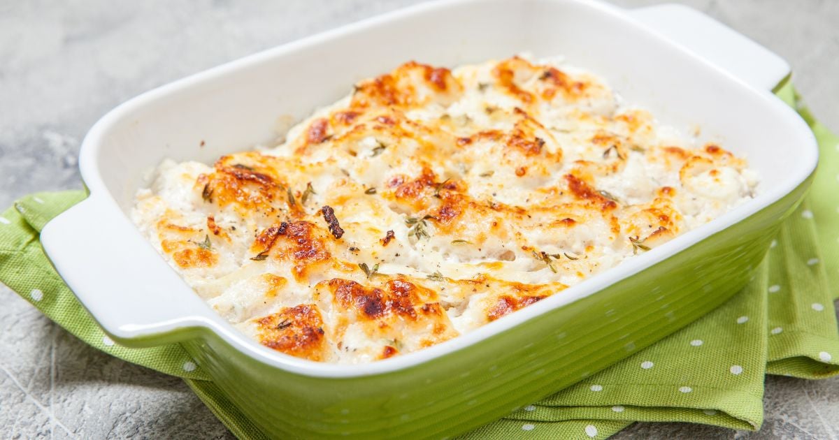 Filé de peixe ao molho branco