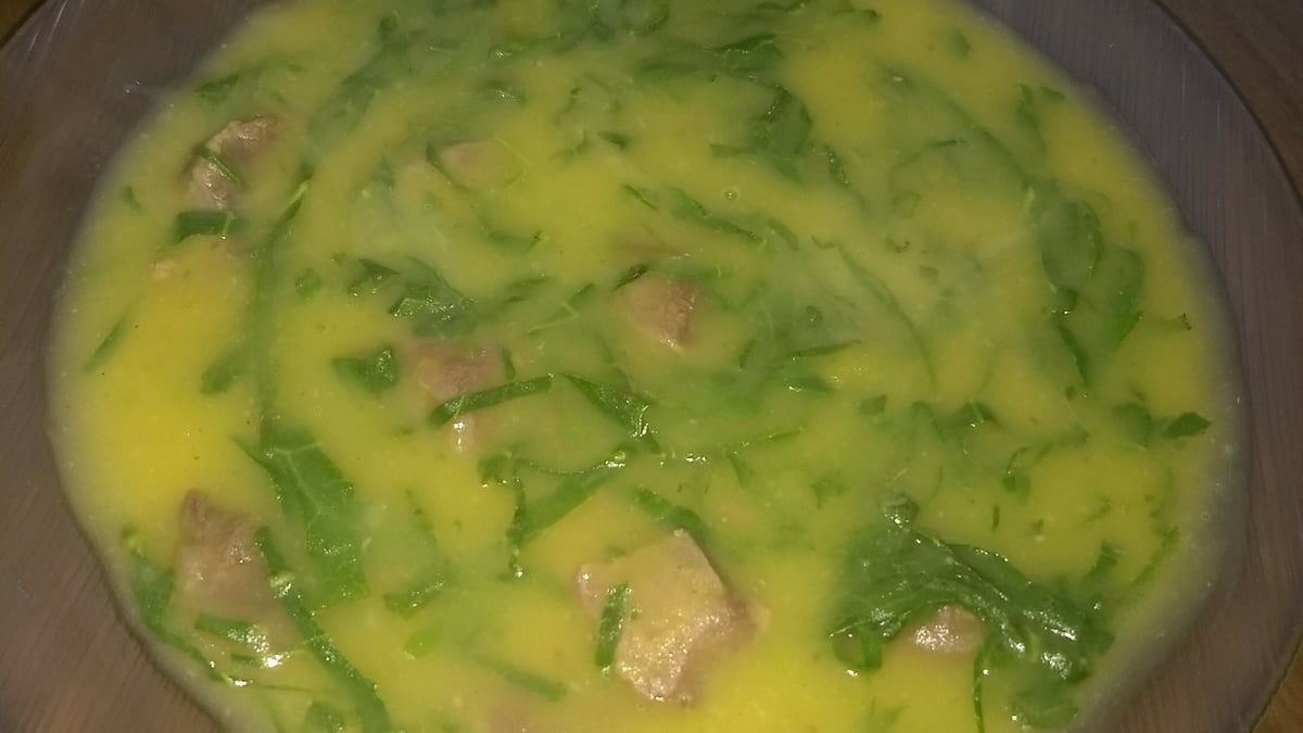 Caldo verde saudável