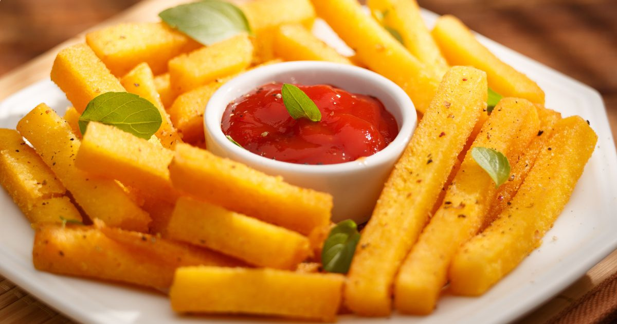 Polenta frita na airfryer