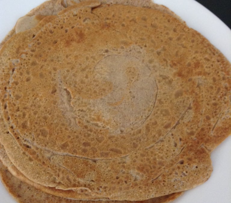 Massa de panqueca com farinha integral