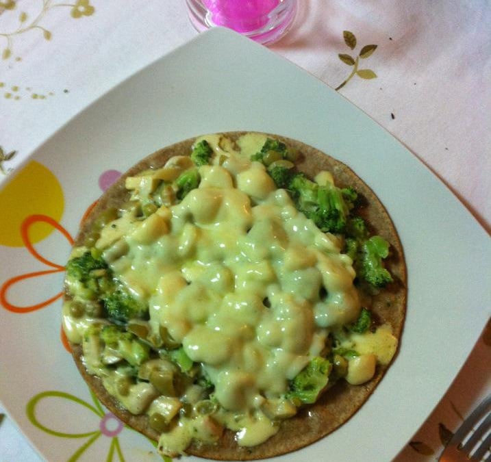 Pizza de frigideira light