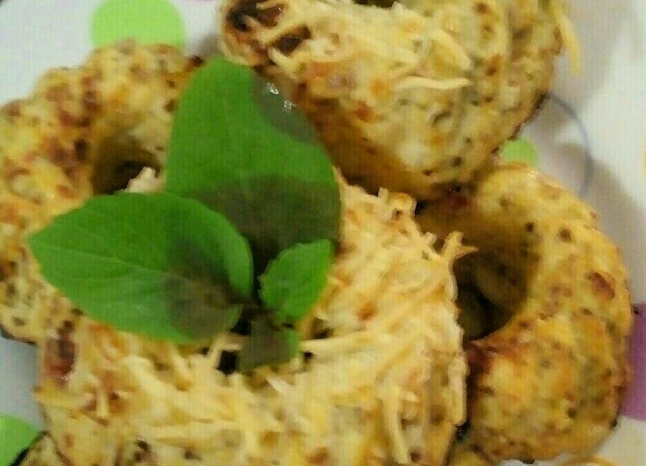 Torta de ricota e frango lowcarb