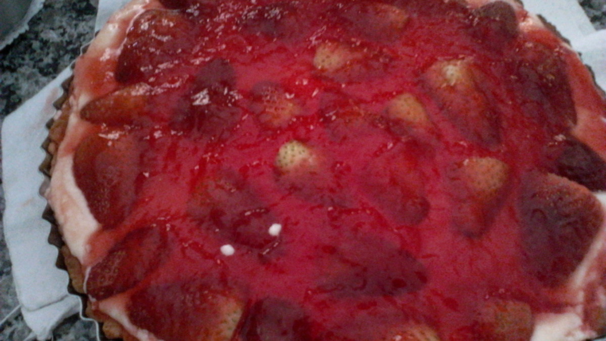 Torta de morango fácil
