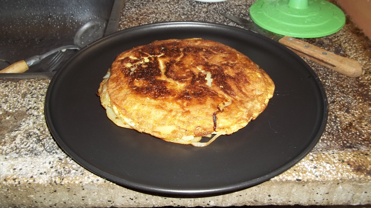 Torta rapida de batata na frigideira