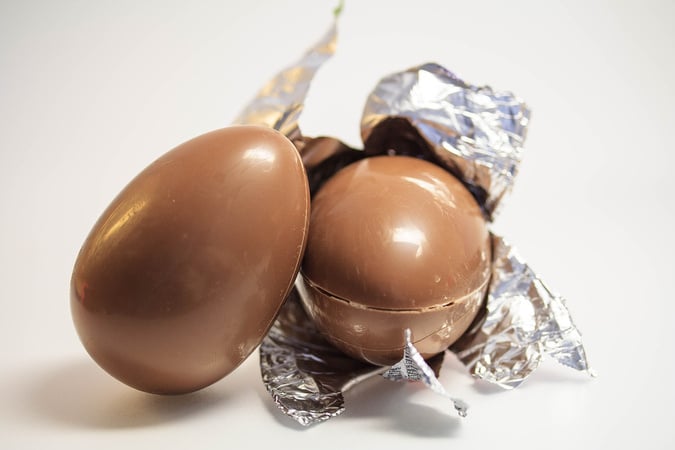 Ovo de páscoa de chocolate