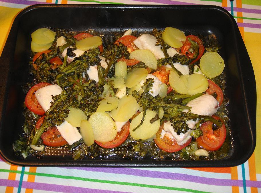 Filé de peixe ao forno