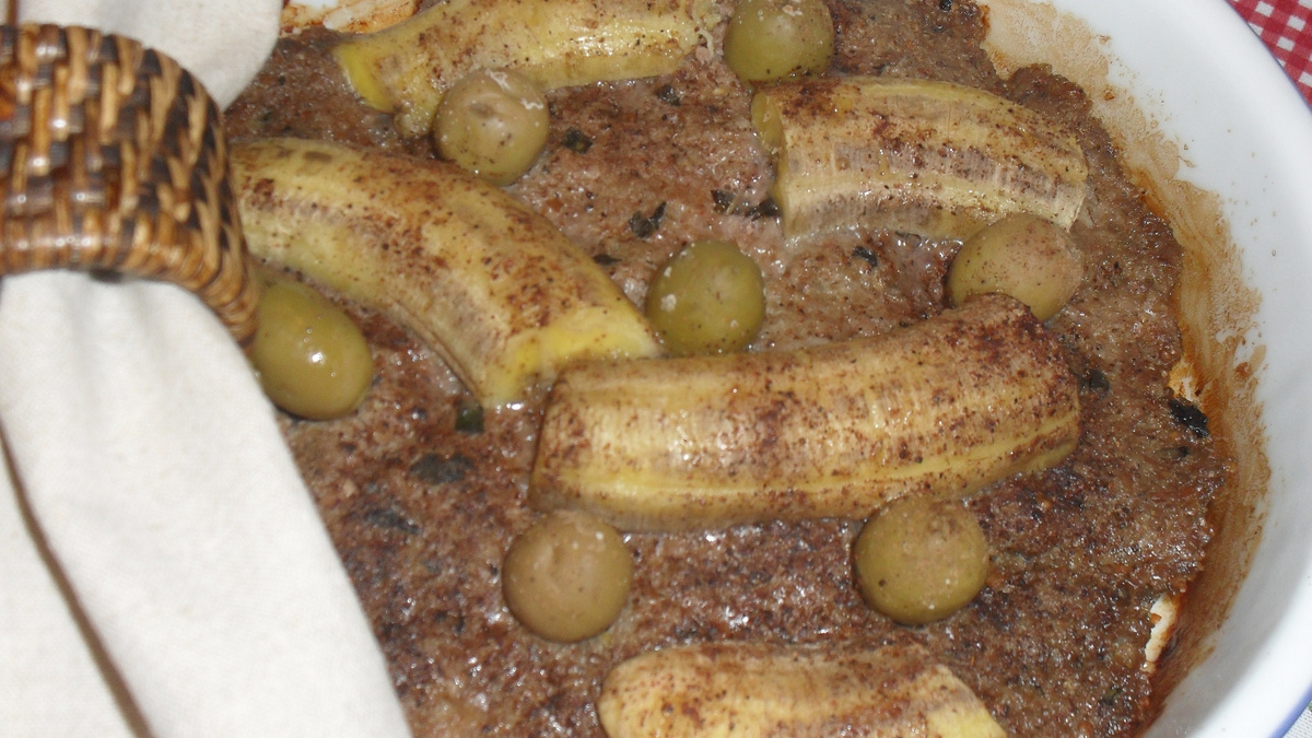 Quibe assado com Banana da Re
