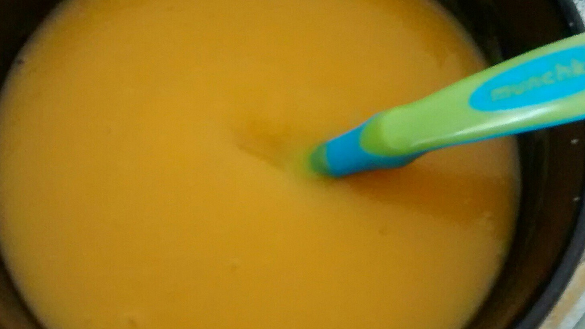 Papinha de batata amassada