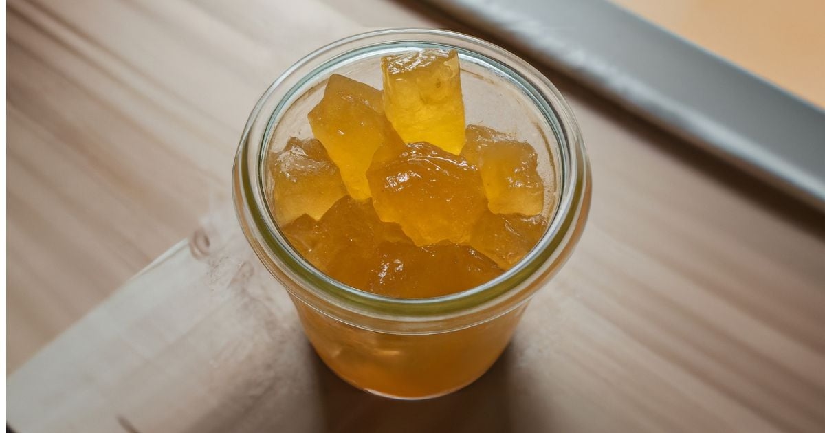 Doce de mamão verde em cubinhos