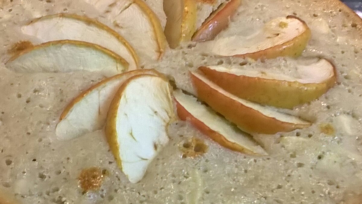 Torta Integral de aveia e maçã light