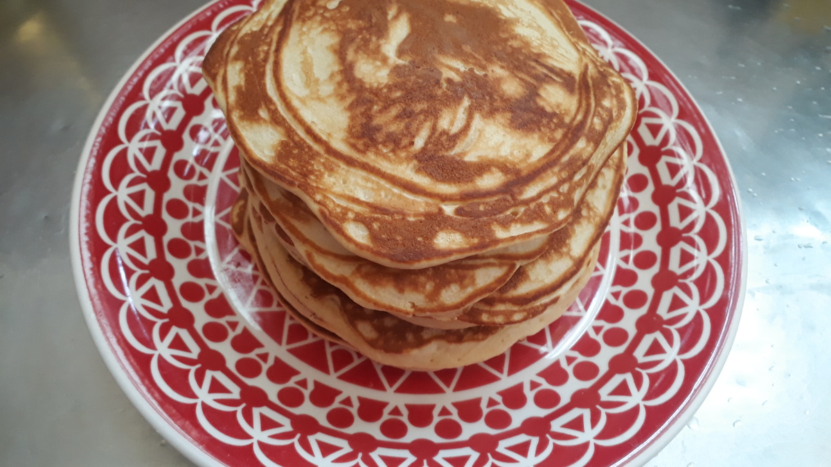 Blueberry pancake (Panqueca de Blueberry)