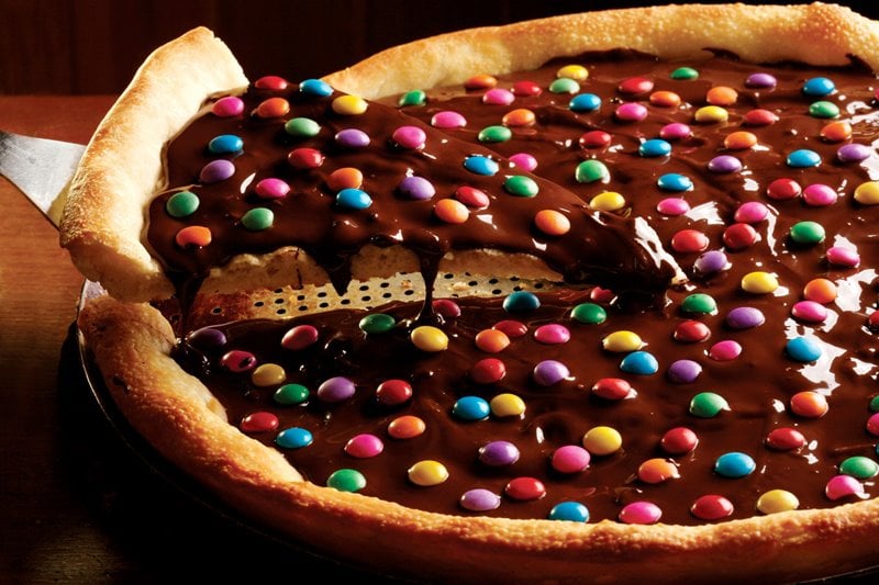 Pizza de Chocolate com Confete