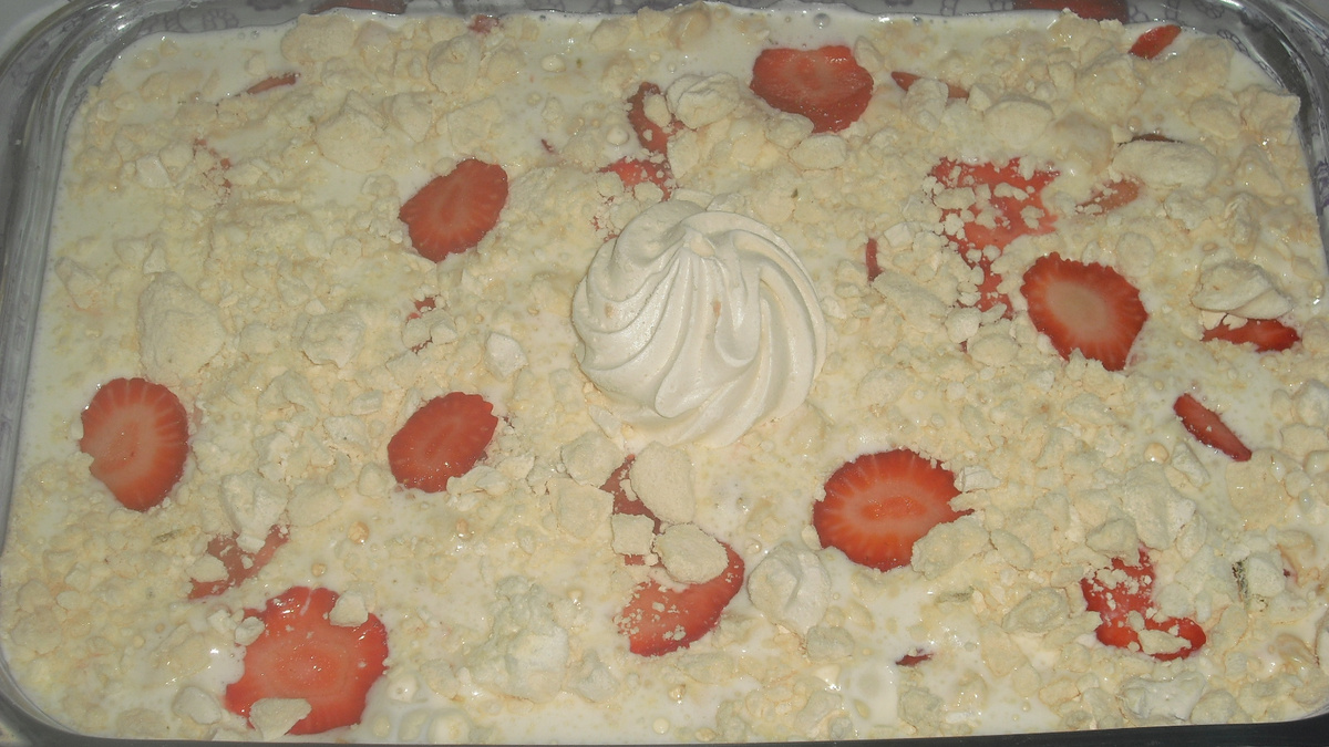 Merengue de morango
