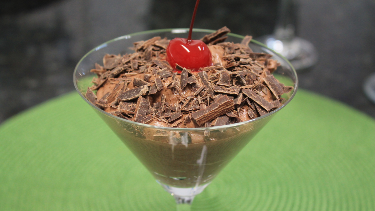 Mousse de chocolate diet da Flávia