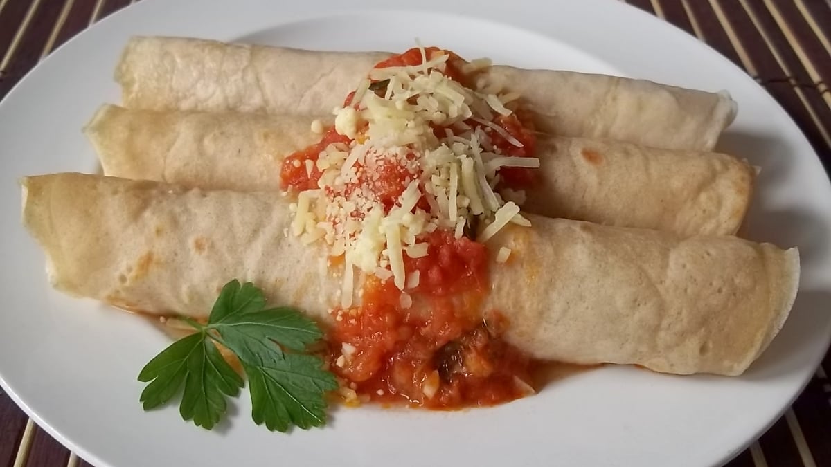 Panqueca de ricota e espinafre