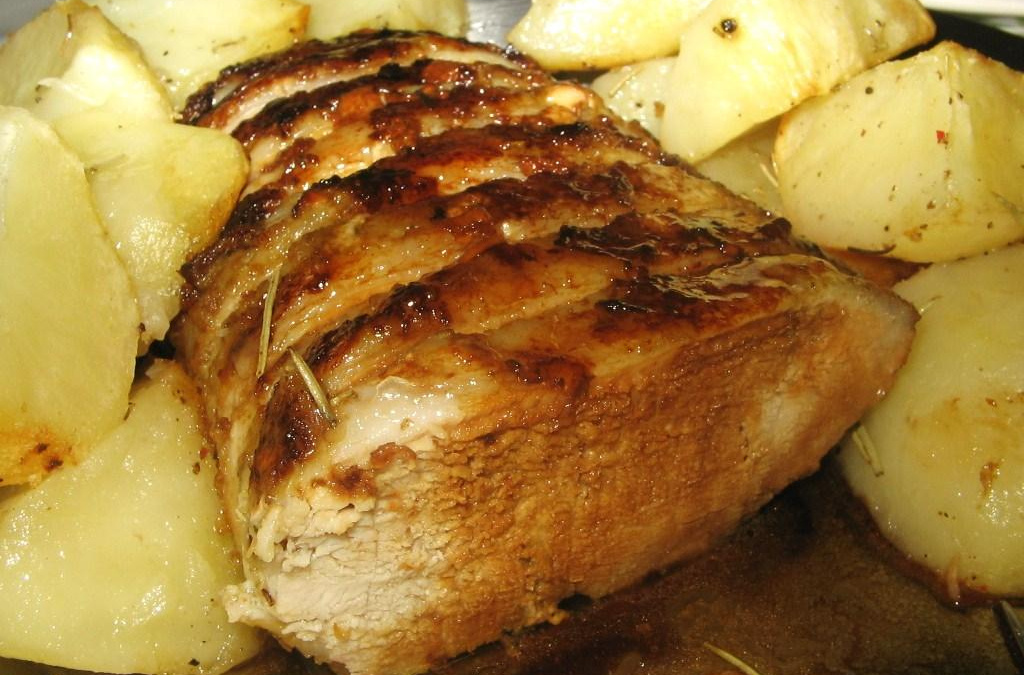 Lombinho com batatas coradas