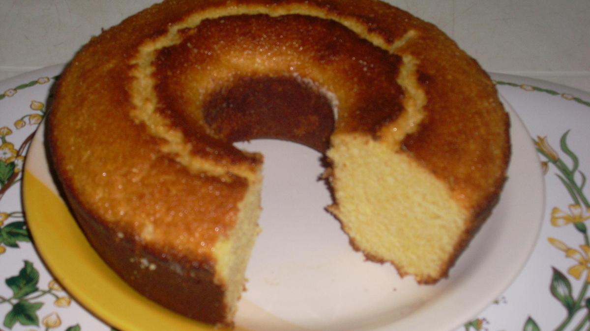 Bolo de farinha de milho