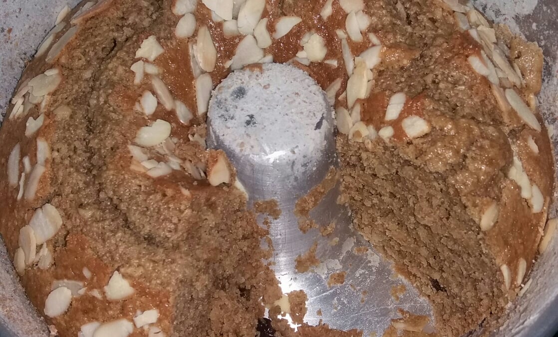 Bolo saudável de amêndoas