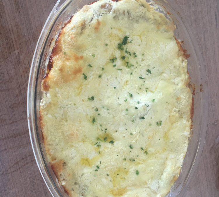 Lasanha integral de abobrinha com ricota