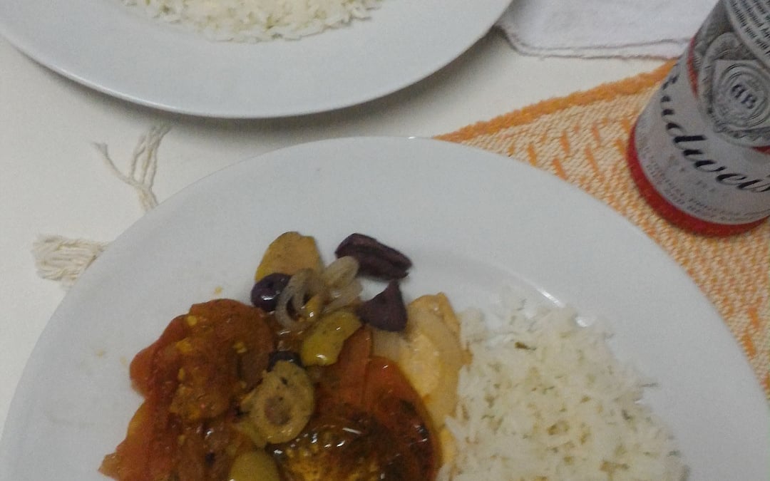 Salmão rápido de frigideira