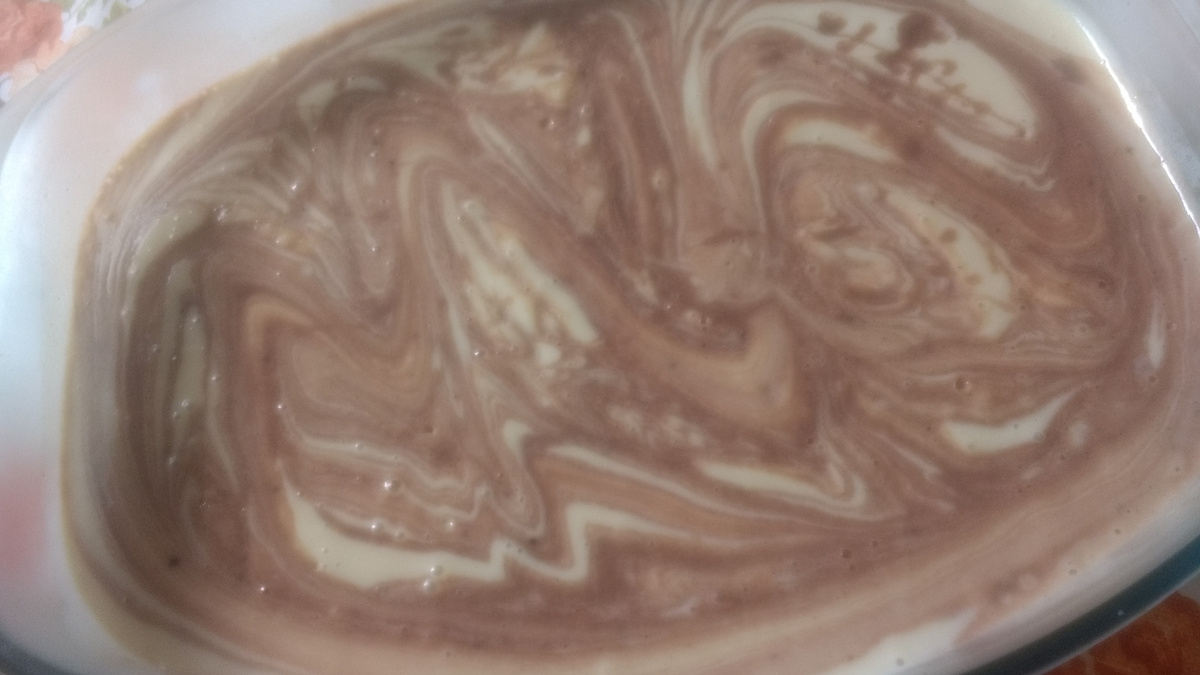 Creme gelado de banana c/ canela e chocolate