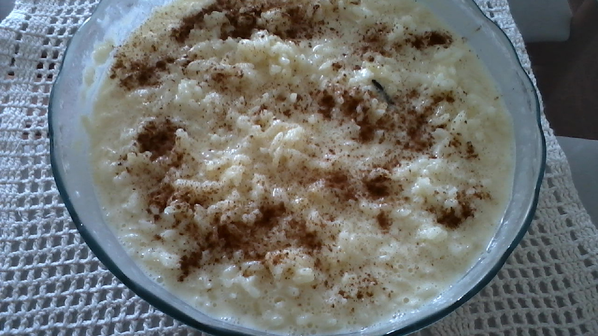 Arroz doce de micro-ondas