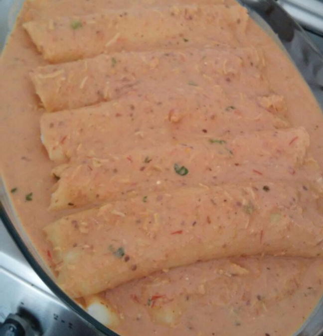 Panquecas de frango deliciosas
