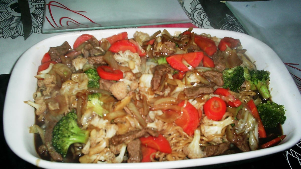 Yakisoba de carne