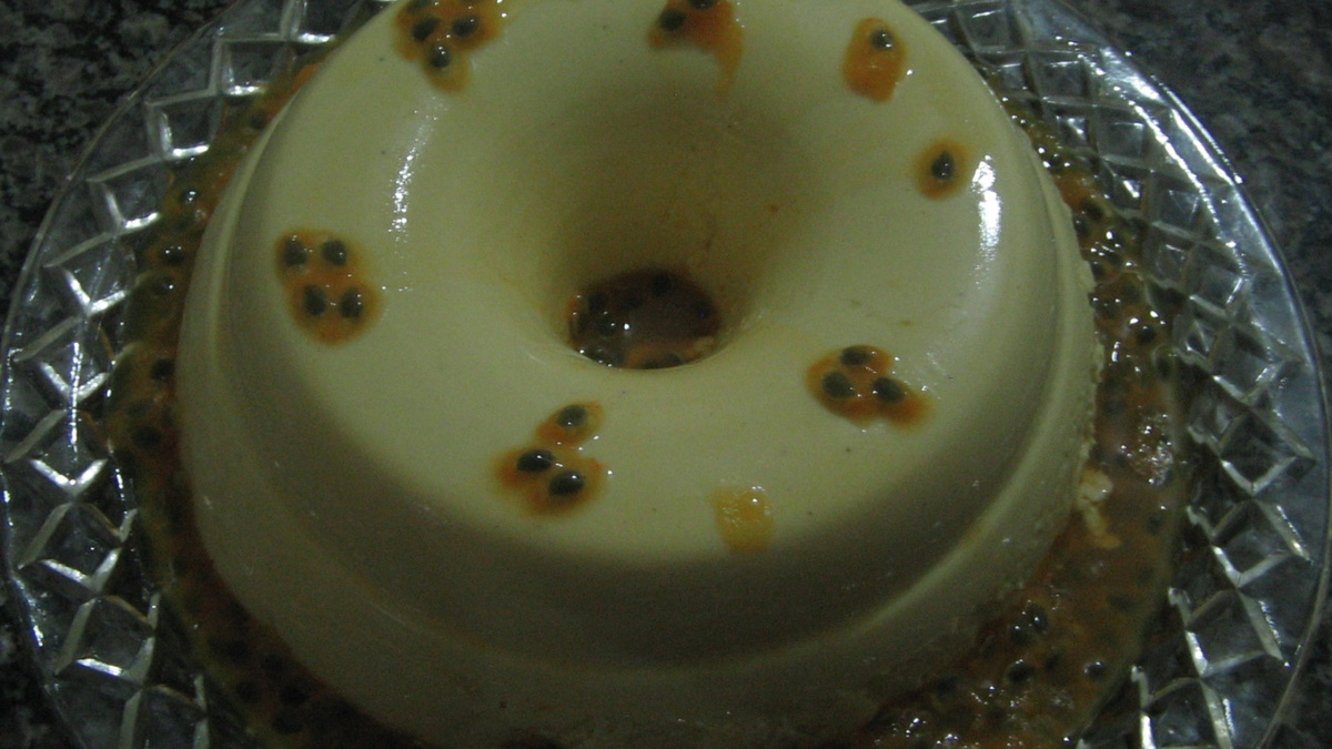 Flan de maracujá
