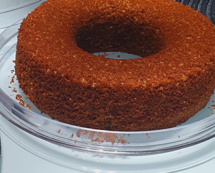 Bolo de laranja e aveia