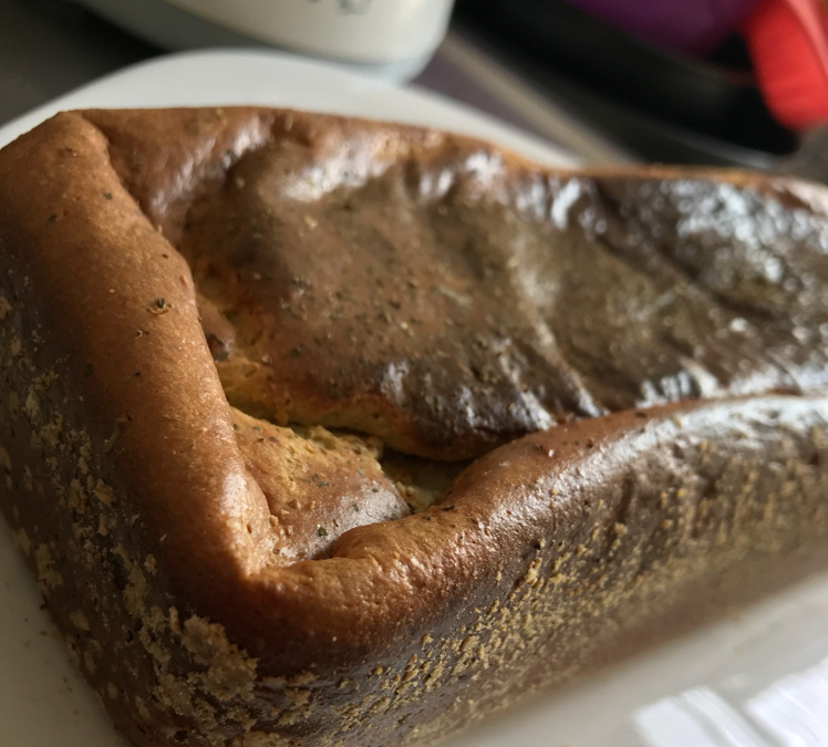 Pão de aveia e cebola
