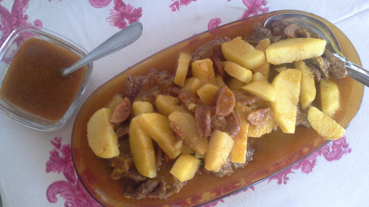 Cupim assado com batatas