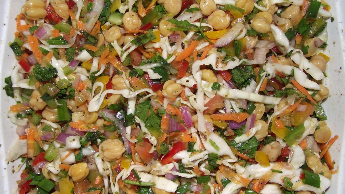 Salada de grão-de-bico