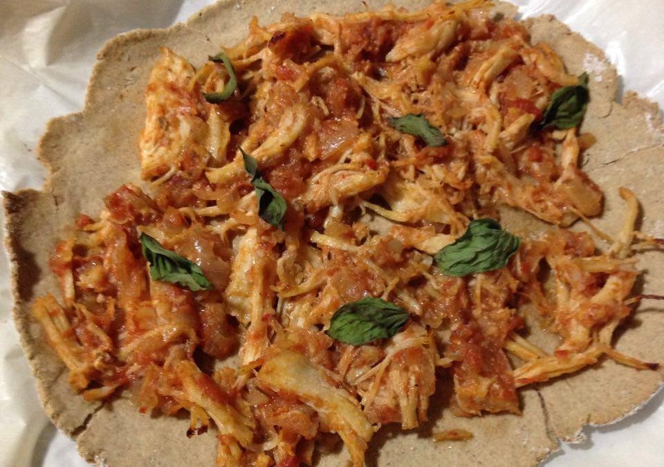 Massa de pizza de aveia fit