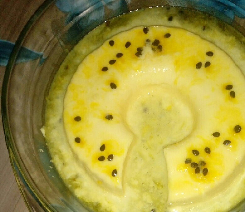 Pudim de maracujá que não vai ao forno