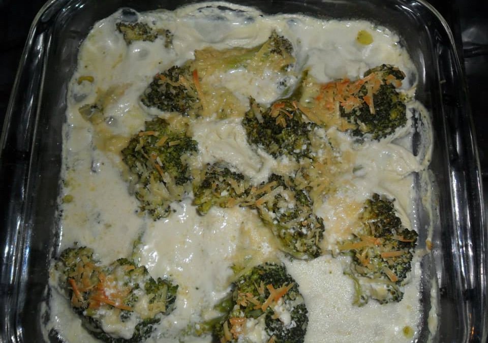Brócolis com creme de leite