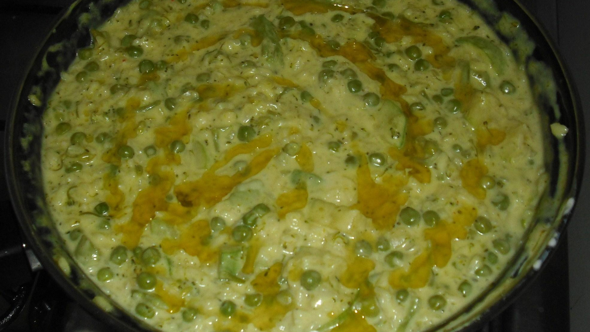 Risoto Verde e Amarelo