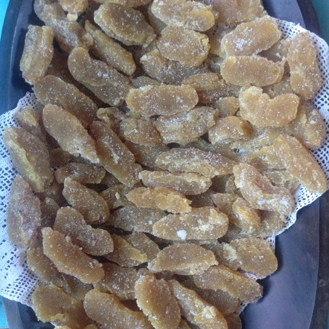 Doce de jaca cristalizado