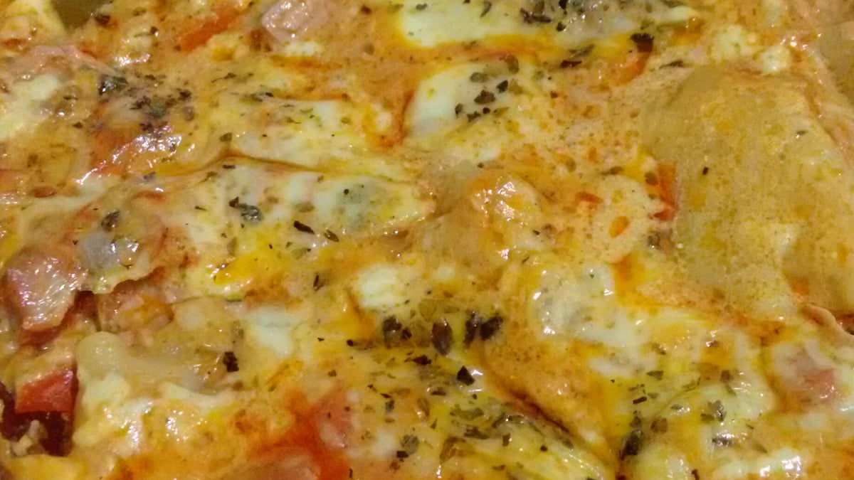 Lasanha de salsicha moída