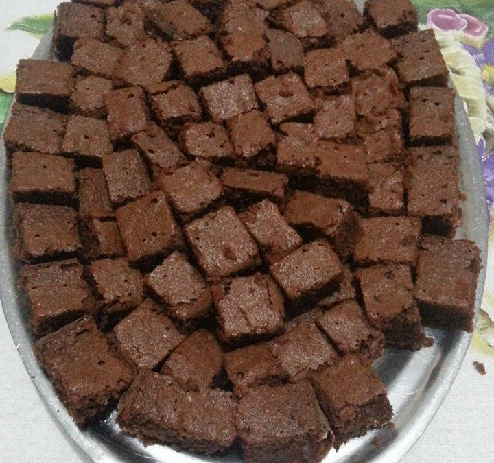 Brownie de chocolate com castanha-do-pará
