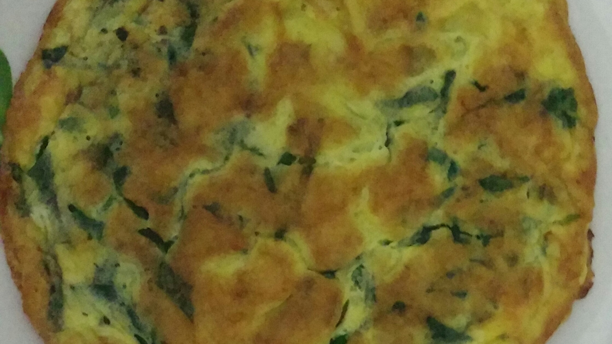 Omelete de espinafre