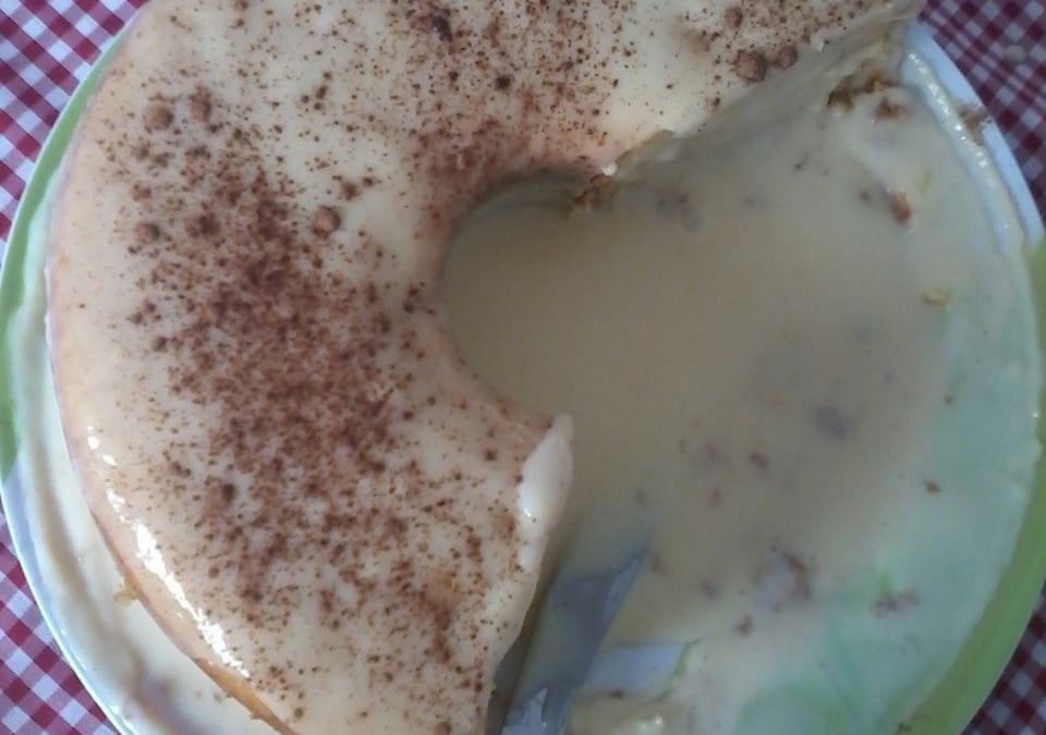Bolo de milho vulcão