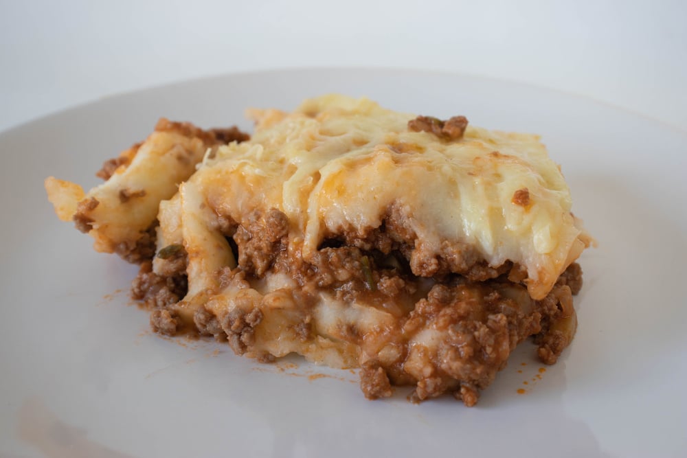 Escondidinho de aipim com carne moída
